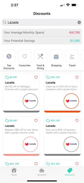Dobin app discounts feature