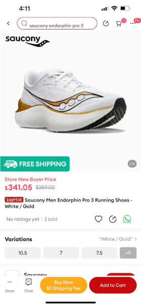 Lazada product listing free shipping
