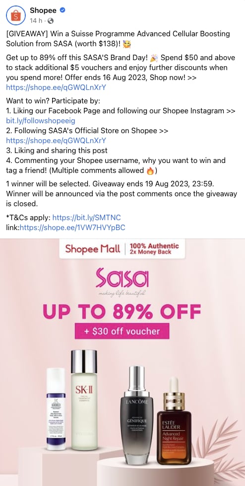Shopee facebook